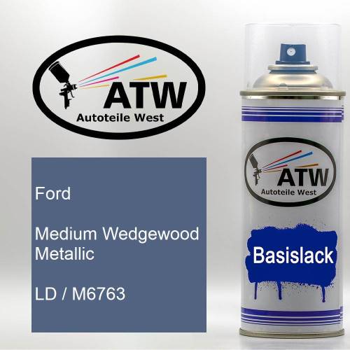 Ford, Medium Wedgewood Metallic, LD / M6763: 400ml Sprühdose, von ATW Autoteile West.